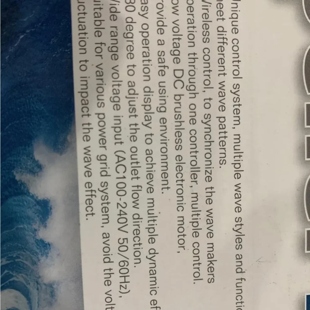 Wave maker/ Propeller Pump